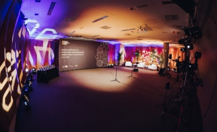 Das neue Online-Studio GR Studio 20.20 im Messe- und Kongresszentrum von Ljubljana. © Marko Delbello Ocepek