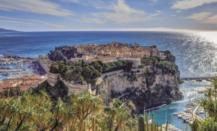 Der Fels von Monaco: Tolle Sicht aufs Mittelmeer. © BVergely